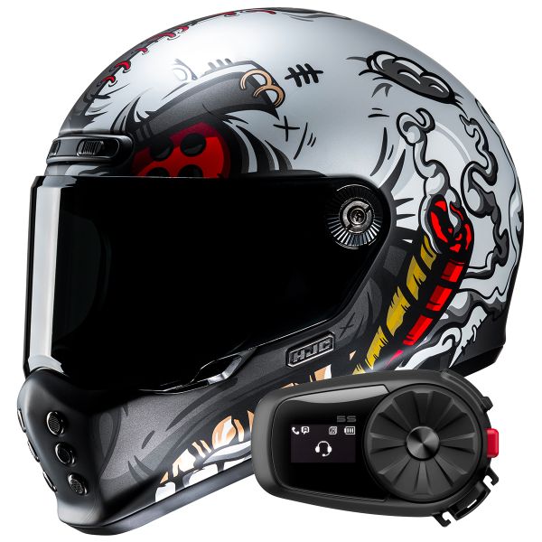 Full Face HJC V10 Vatt MC1SF + Kit Bluetooth 5S Solo
