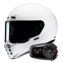 Casque Full Face HJC V10 White + Kit Bluetooth 5S Solo