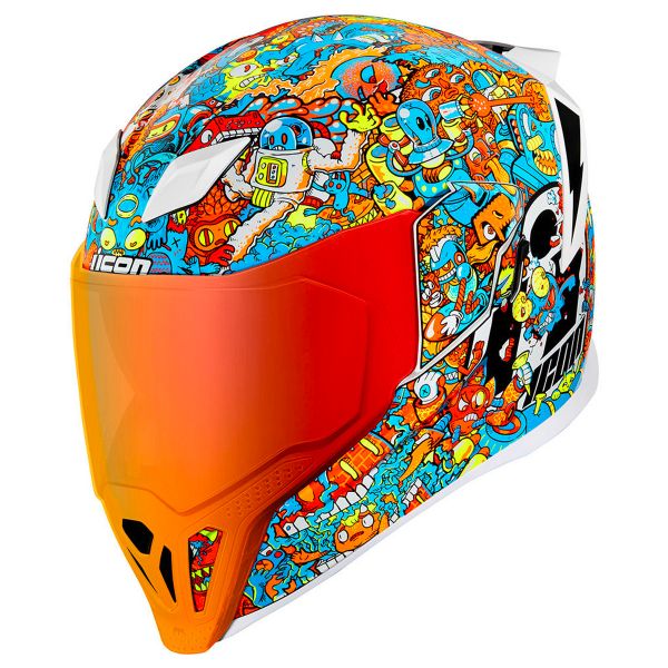 Full Face ICON Airflite Mips Redoodle White