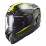 Casque Full Face LS2 Challenger C Fold Gloss H-V Yellow FF327