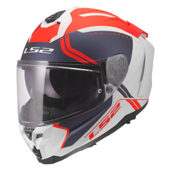Casque Full Face LS2 Challenger II Titan White Blue Red FF817