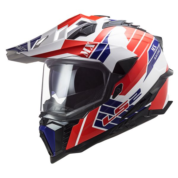 Full Face LS2 Explorer Atlantis White Red Blue MX701