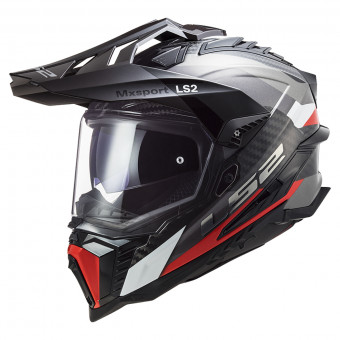 Casque Full Face LS2 Explorer C Frontier Titanium Red MX701 Casque Full Face LS2 Explorer C Frontier Titanium Red MX701