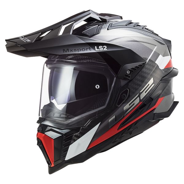 Full Face LS2 Explorer C Frontier Titanium Red MX701 Full Face LS2 Explorer C Frontier Titanium Red MX701