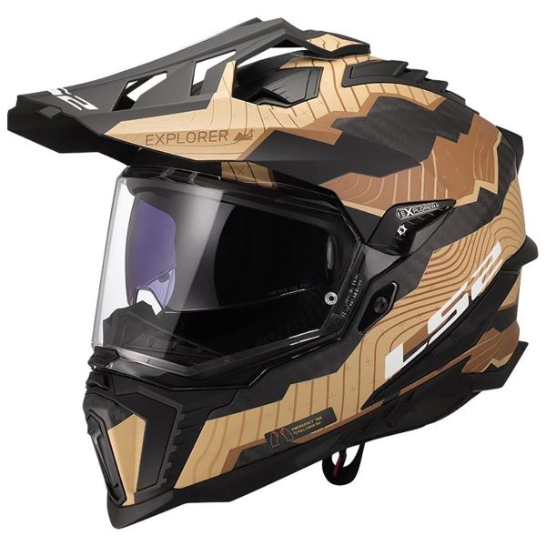 Full Face LS2 Explorer C Trick Brown Sand MX701