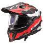 Casque Full Face LS2 Explorer C Trick White Red MX701
