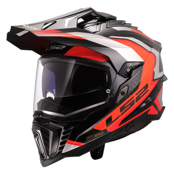 Full Face LS2 Explorer Carbon Frontier II Orange MX701