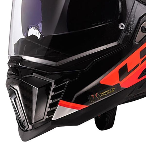 LS2 Explorer Carbon Frontier II Orange MX701
