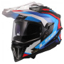 Casque Full Face LS2 Explorer Carbon Frontier II White Blue MX701