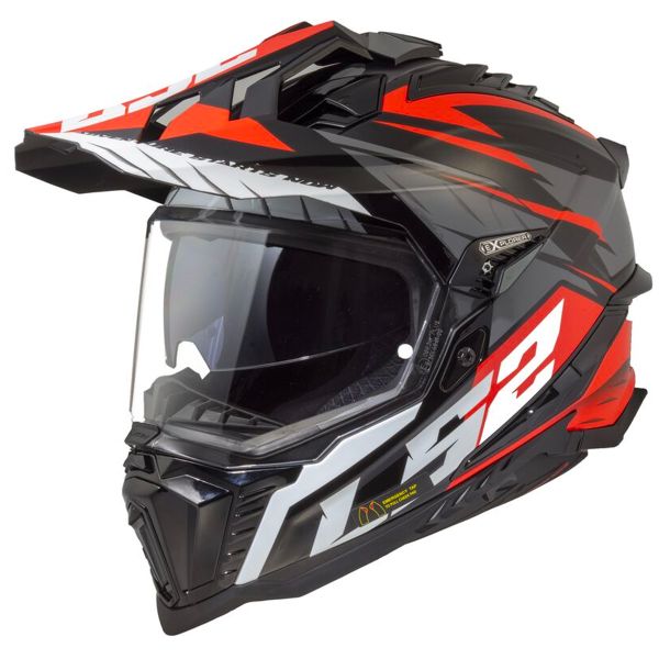 Full Face LS2 Explorer Spire Black Titanium Red MX701 Full Face LS2 Explorer Spire Black Titanium Red MX701