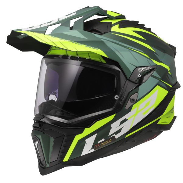 Full Face LS2 Explorer Spire Green Hi-Vis Yellow MX701