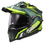 Casque Full Face LS2 Explorer Spire Green Hi-Vis Yellow MX701