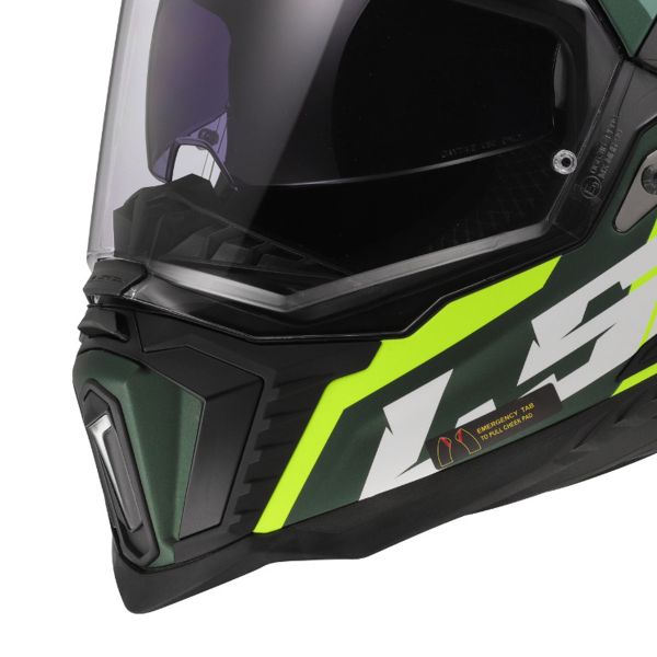 LS2 Explorer Spire Green Hi-Vis Yellow MX701