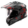 Casque Full Face LS2 Pioneer II Crazy Black Red MX702