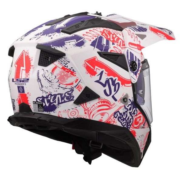 LS2 Pioneer II Fantasy White Red Blue MX702