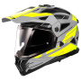 Casque Full Face LS2 Pioneer II Namib Matt Grey H-V Yellow MX702