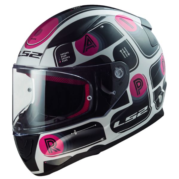 Full Face LS2 Rapid Brick Black Pink FF353