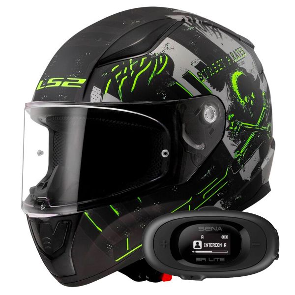 Full Face LS2 Rapid II Pirates Matt Titanium FF353 + Kit bluetooth 5R Lite Solo Full Face LS2 Rapid II Pirates Matt Titanium FF353 + Kit bluetooth 5R Lite Solo