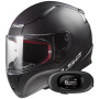 Casque Full Face LS2 Rapid II Solid Matt Black FF353 + Kit bluetooth 5R Lite Solo