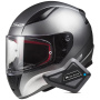 Casque Full Face LS2 Rapid II Solid Matt Titanium FF353 + Kit Bluetooth BT Mini