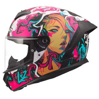 Full Face LS2 Rapid III Cyberg Purple Cyan FF820