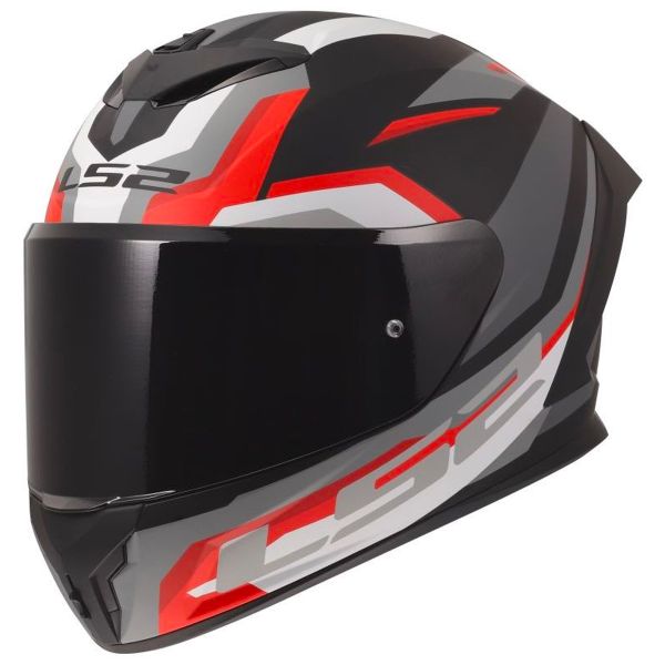 Full Face LS2 Rapid III Hyper Black Red FF820