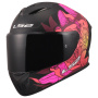 Casque Full Face LS2 Rapid III Poppies II Black Pink FF820