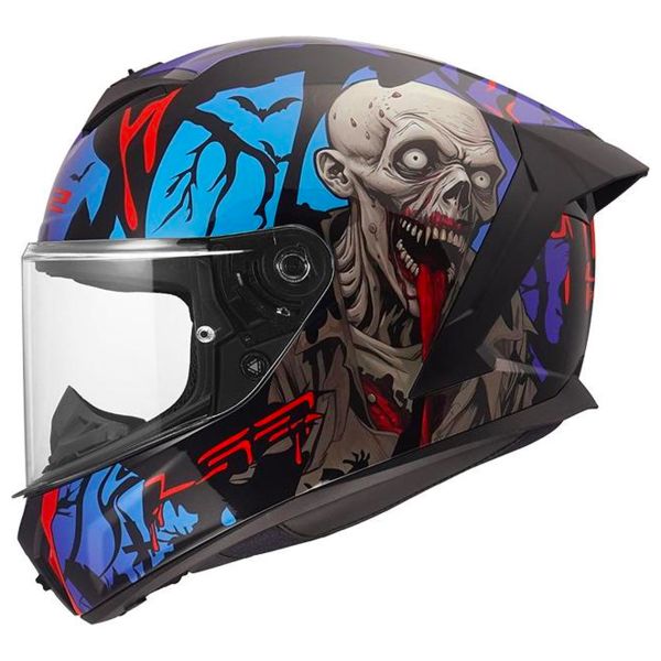 Full Face LS2 Rapid III Zombie II Black Red Blue FF820