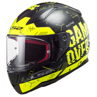 Full Face LS2 Rapid Player H-V Yellow Black FF353