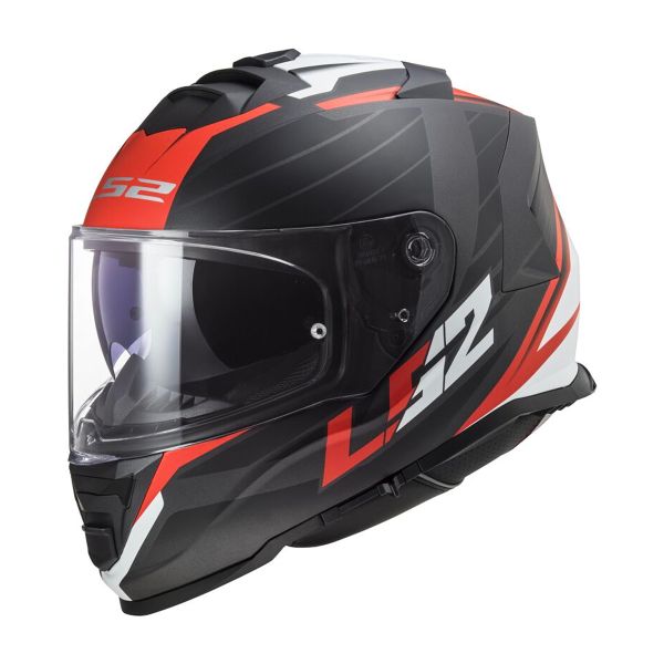 Full Face LS2 Storm II Nerve Matt Black Red FF800