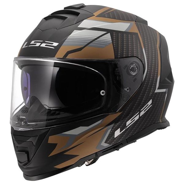 Full Face LS2 Storm II Tracker Black Gold FF800 Full Face LS2 Storm II Tracker Black Gold FF800