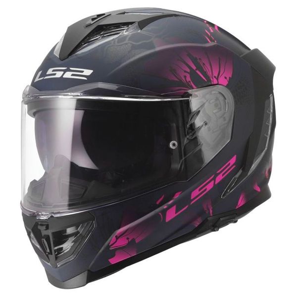 Full Face LS2 Storm III Burst Black Pink FF818