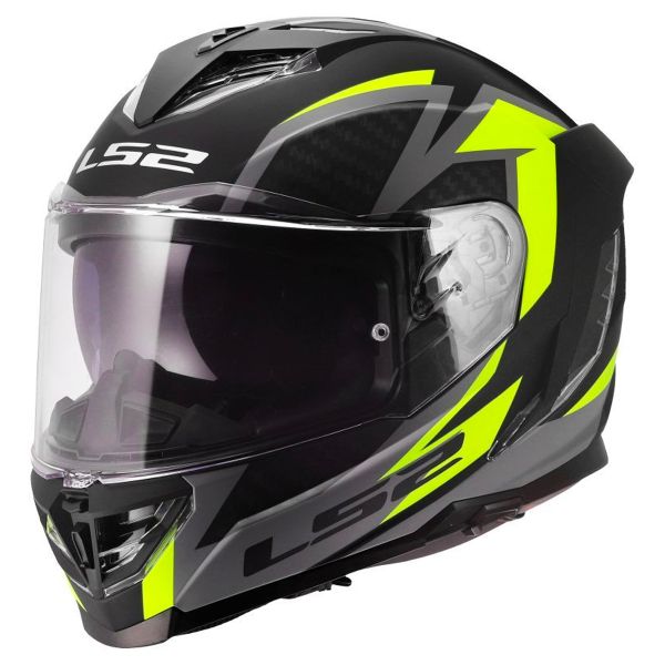 Full Face LS2 Storm III Dynamo Black H-V Yellow FF818