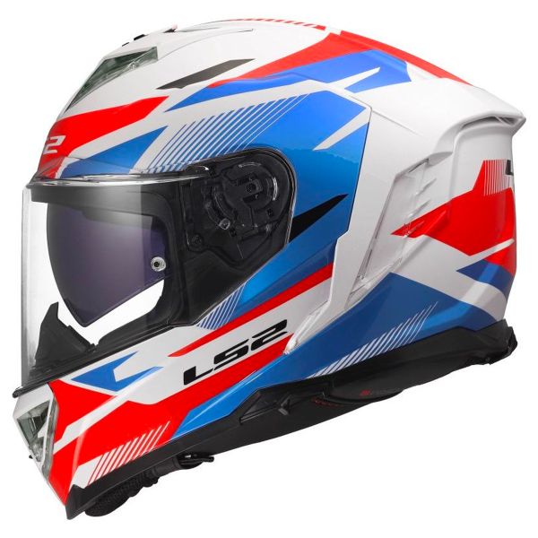 Full Face LS2 Storm III Komai White Blue Red FF818