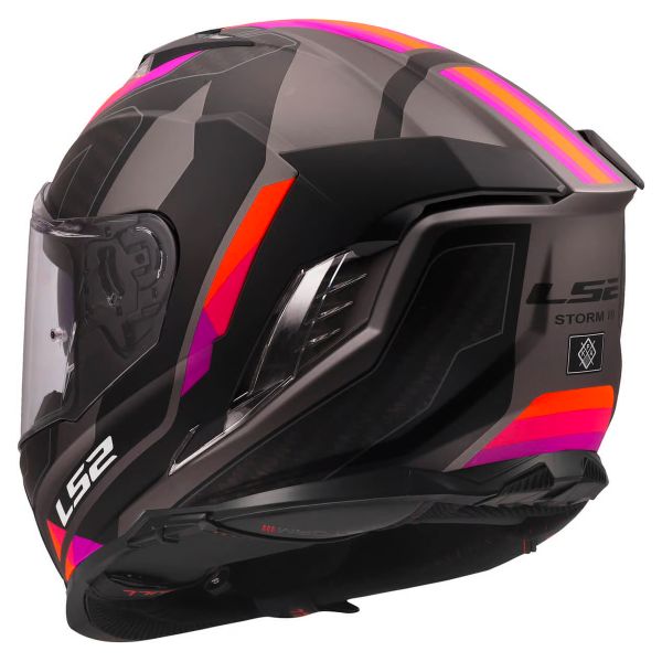 LS2 Storm III Sporty Grey Purple FF818