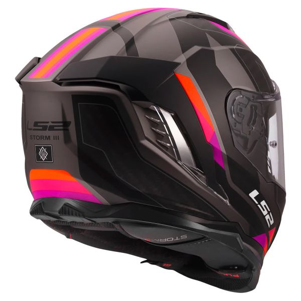 LS2 Storm III Sporty Grey Purple FF818