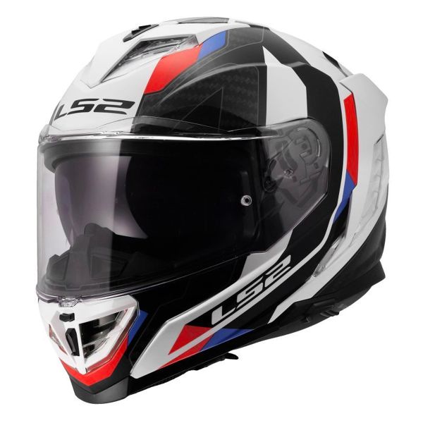 Full Face LS2 Storm III Sporty White Blue Red FF818