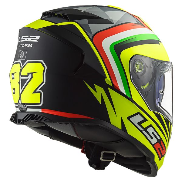 LS2 Storm Nepa Replica H-V Yellow Black FF800