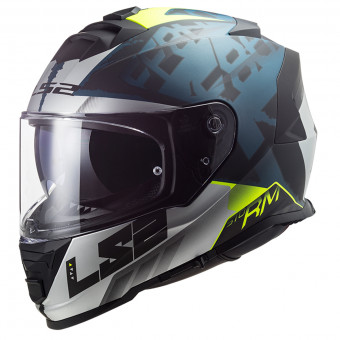 Full Face LS2 Storm Sprinter M. Black Silver Cobalt FF800