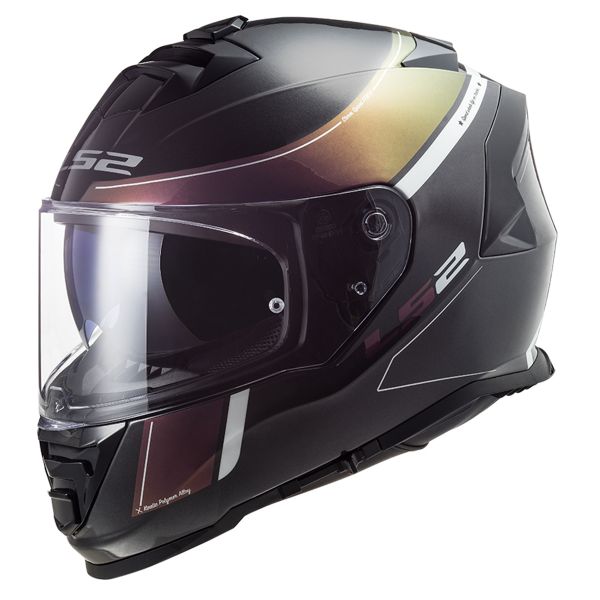 Full Face LS2 Storm Velvet Black Rainbow FF800
