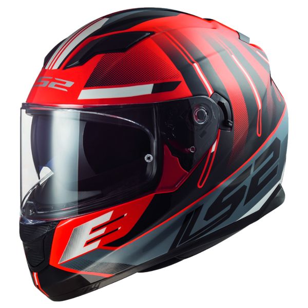 Full Face LS2 Stream Evo Shadow Red White FF320