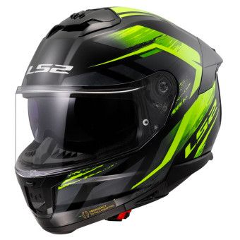 Casque Full Face LS2 Stream II Fury Black H-V Yellow FF808 Casque Full Face LS2 Stream II Fury Black H-V Yellow FF808