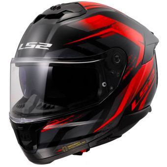 Casque Full Face LS2 Stream II Fury Black Red FF808 Casque Full Face LS2 Stream II Fury Black Red FF808