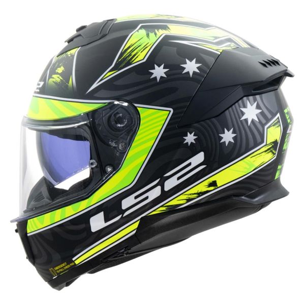 Full Face LS2 Stream II Galdam Black H-Vis Yellow FF808 Full Face LS2 Stream II Galdam Black H-Vis Yellow FF808