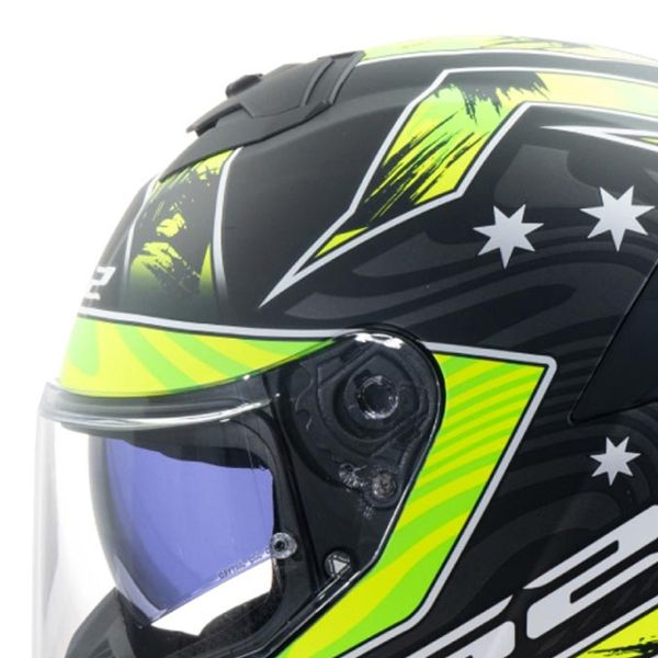 LS2 Stream II Galdam Black H-Vis Yellow FF808