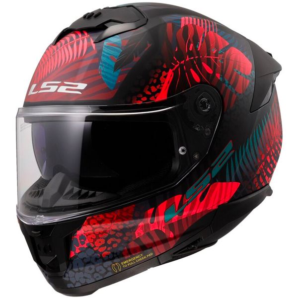 Full Face LS2 Stream II Jungle Matt Black Pink Blue FF808 Full Face LS2 Stream II Jungle Matt Black Pink Blue FF808