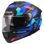 Casque Full Face LS2 Stream II Mika Black Blue FF808