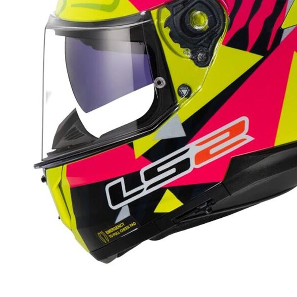 LS2 Stream II Tiger H-Vis Yellow Pink FF808