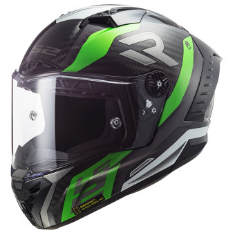 Full Face LS2 Thunder C Supra Fluo Green White FF805