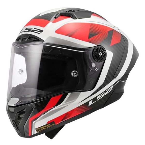 Full Face LS2 Thunder GP Aero Raute White Red FF805 Full Face LS2 Thunder GP Aero Raute White Red FF805